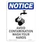 Signmission OSHA Notice Sign, Avoid Contamination With Symbol, 18in X 12in Aluminum, 12" W, 18" L, Portrait OS-NS-A-1218-V-10275 - alternate 1